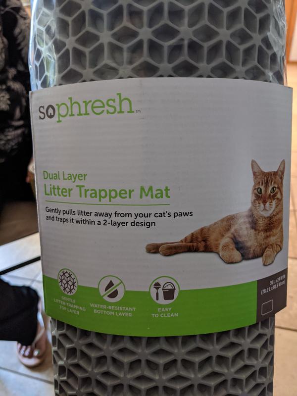 So Phresh Cat Litter Trapper Mat 30"x24" Dual Layer & Washable