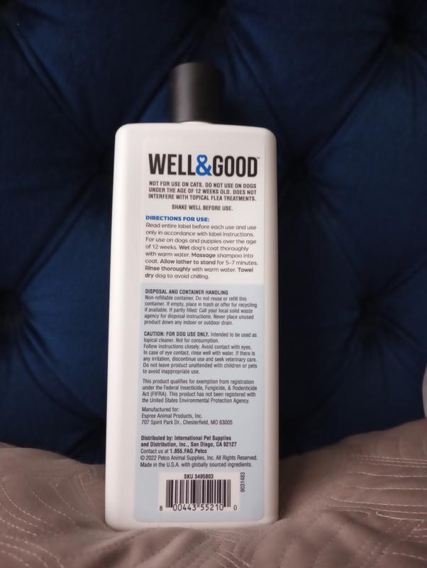 Well & hotsell good dog shampoo