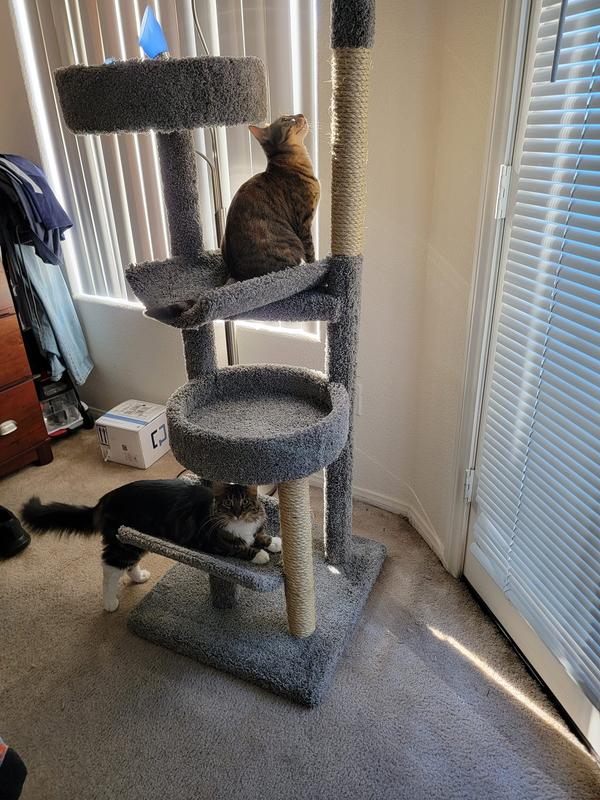 Prestige Cat Trees 5 Level Staggered Cat PlayTower, 71