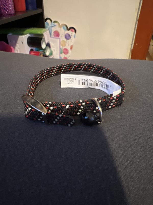 YOULY Black & Red Reflective Kitten Collar, X-Small | Petco