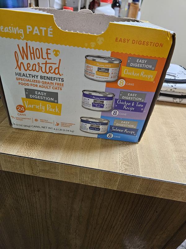 WholeHearted Easy Digestion Wet Cat Food Variety Pack 3oz