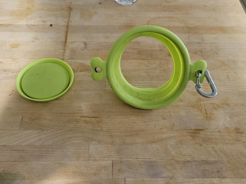 Collapsible Pet Bowl – Green Confetti - Be Made