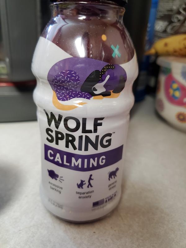 Wolf Spring Calming Food Topper 12 Pack - Dog Anxiety Relief - Calming Treats for Dogs - Natural Food Topper Dog Calming Treats for Anxiety - Reduce