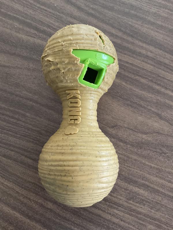 KONG Treat Dispenser Bamboo Feeder Ball Dog Toy, Medium