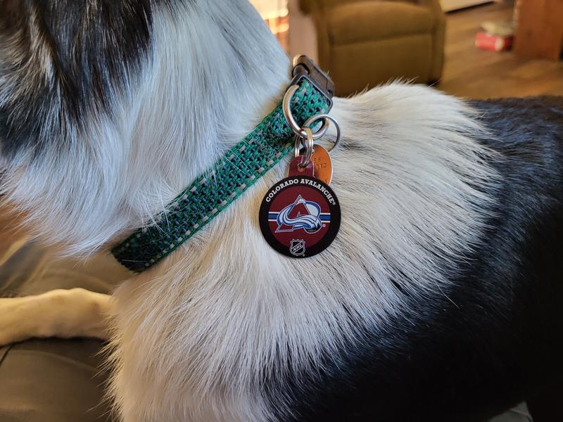 Quick-Tag Colorado Avalanche NHL Personalized Engraved Pet ID Tag