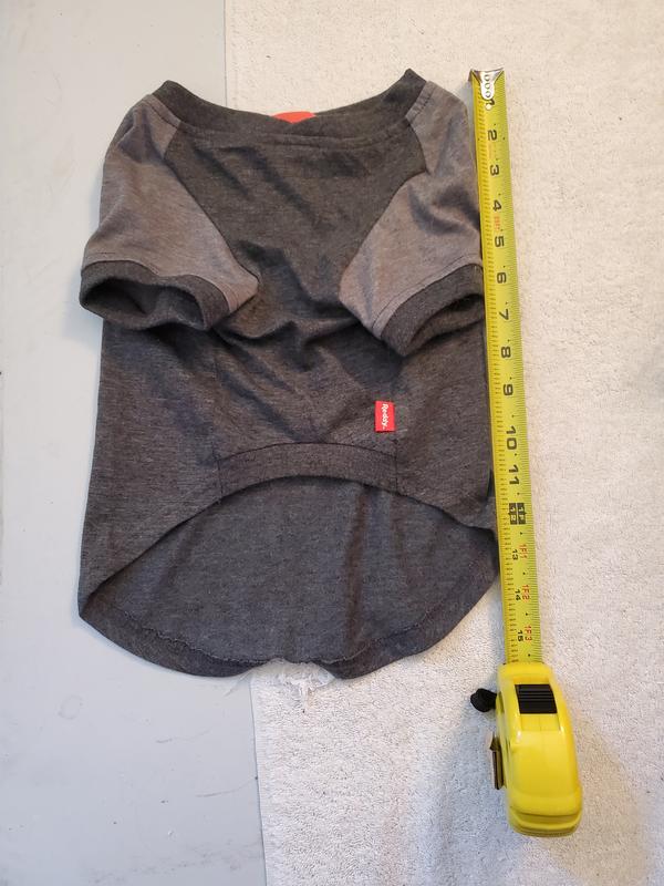 Belly side measurement of size L shirt