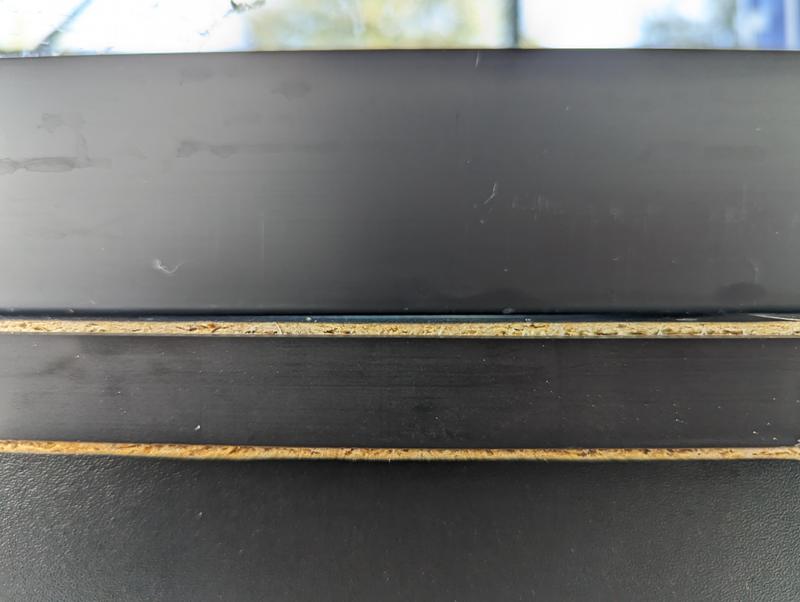 Bow on the top, showing light through bottom of tank