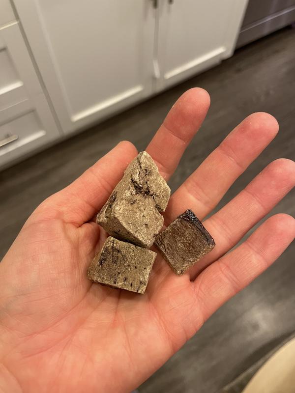 Not super huge and can be cut smaller.