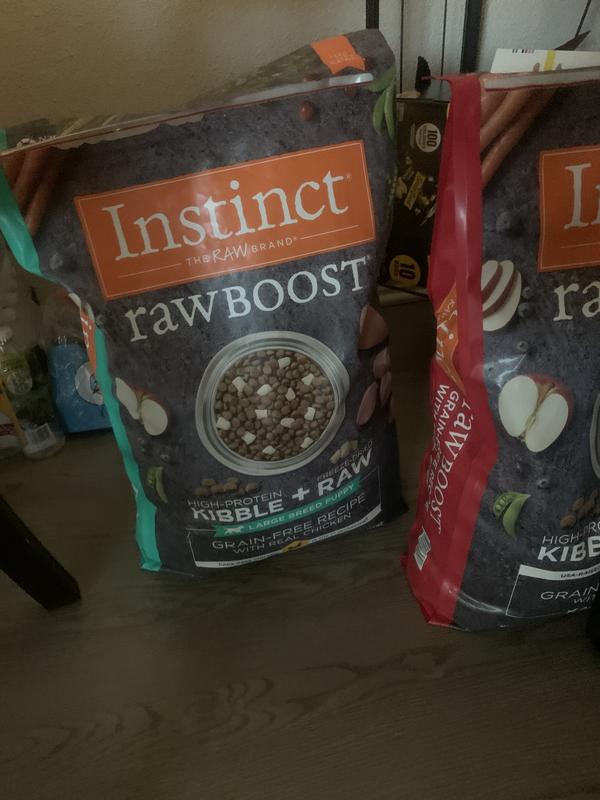 Instinct raw boost clearance large breed puppy food