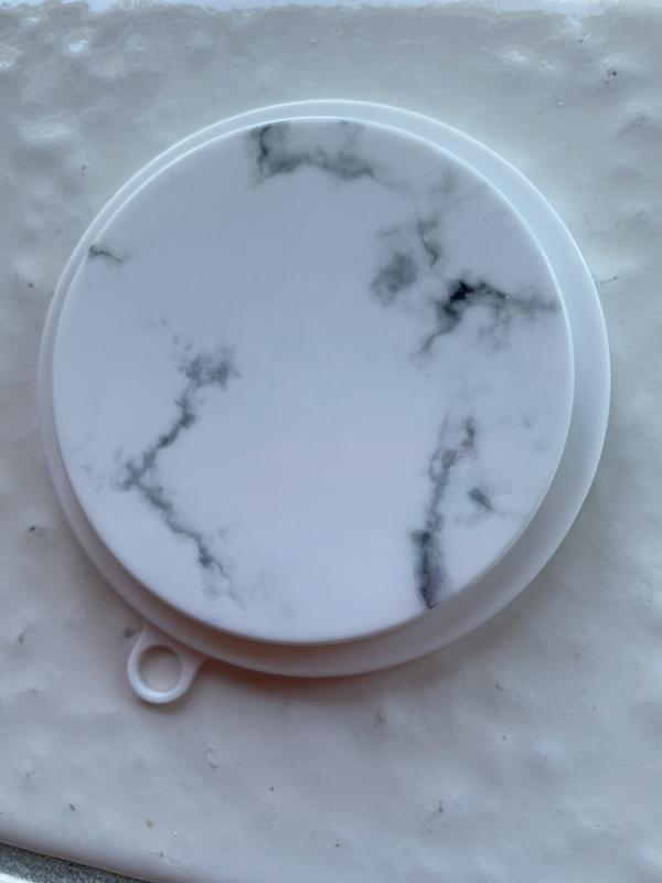 EveryYay Over The Top Marble-Print Food Can Lids for Pets