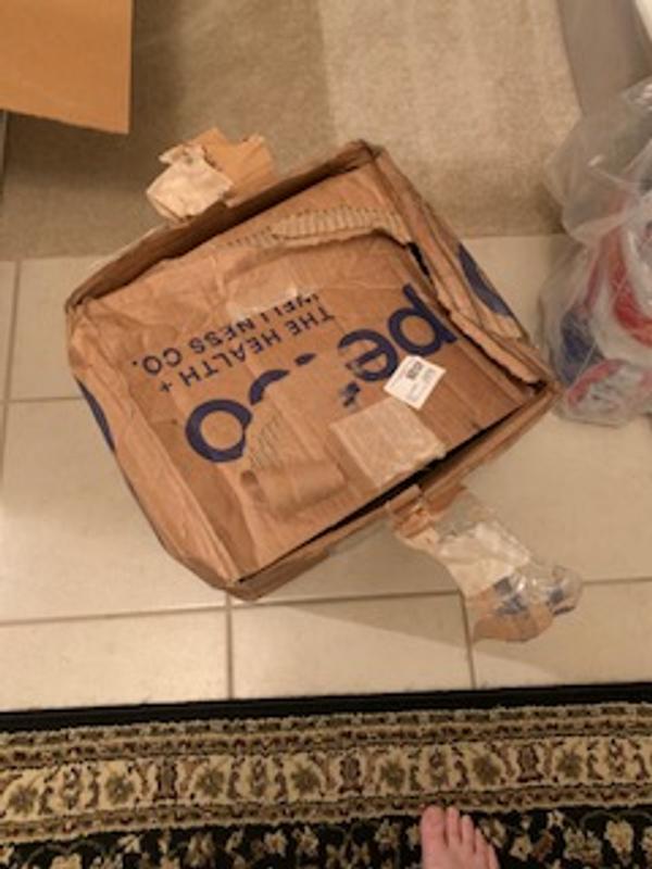 Box damaged in shipping