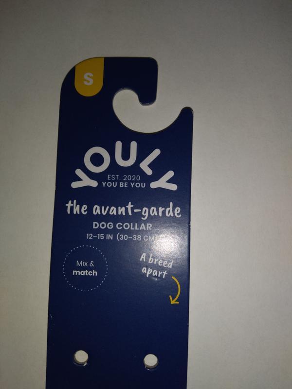 Packaging showing size range