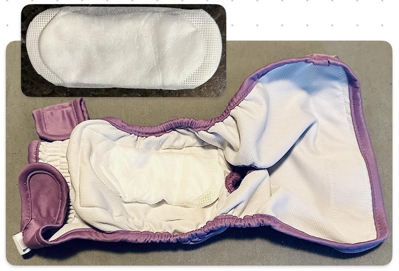 The liner itself and the liner in a washable diaper