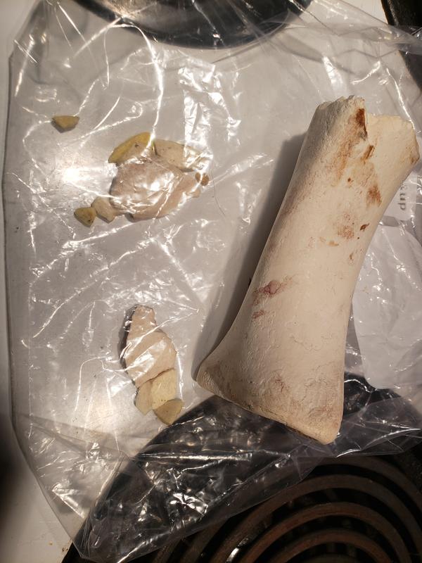 Shattered bone