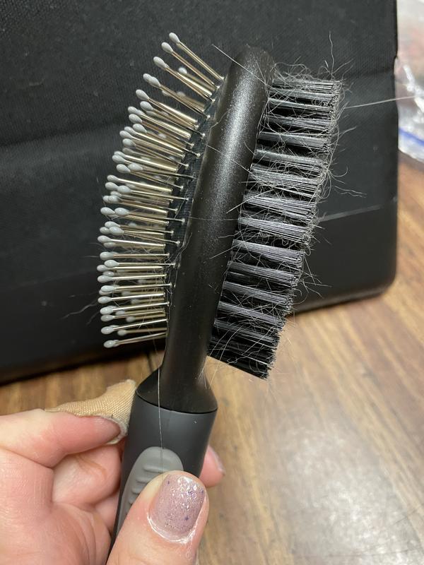Side view to show that zero hair was removed with the pin side.