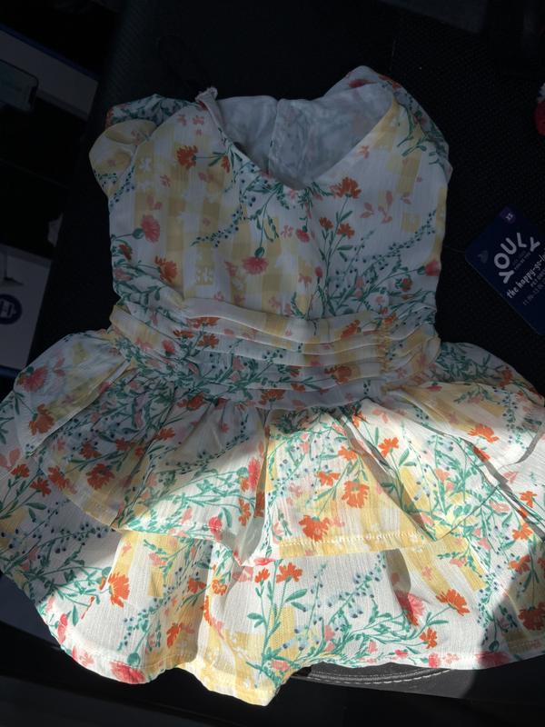 Beautiful dress but a little small for my daschund