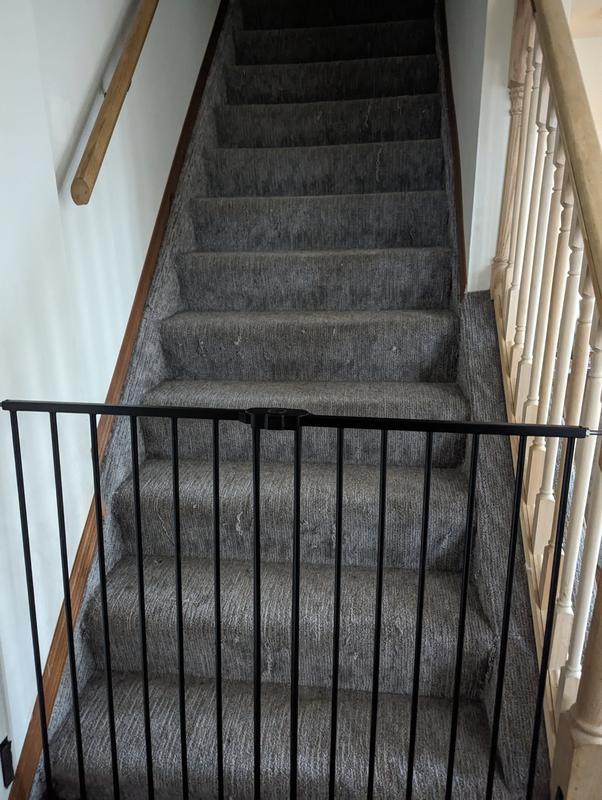 Pet gate at the bottom of our stairs.