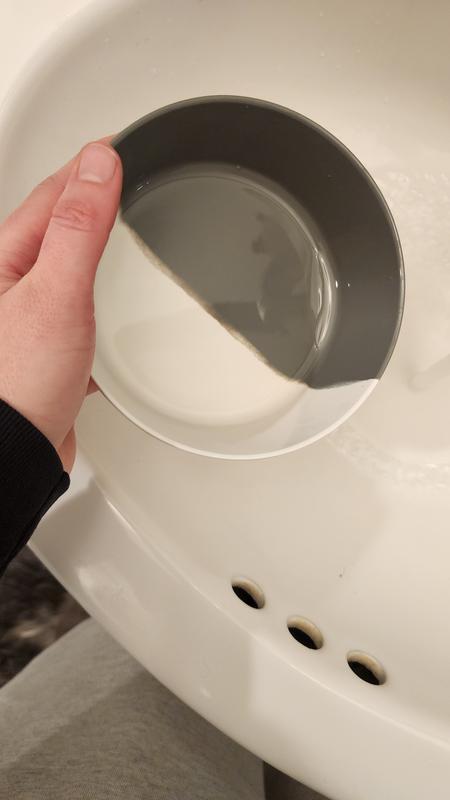 Clean bowl without soap