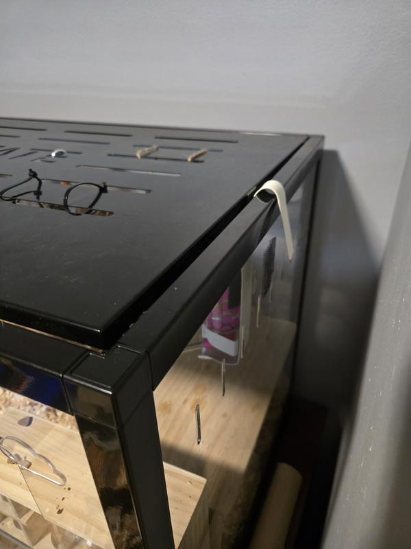 See the tiny gap left by the holder.
