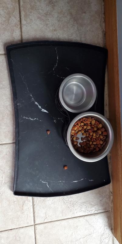 #EveryYay #Tablemanners #Black #Marble #Silicone #Placemat #petco