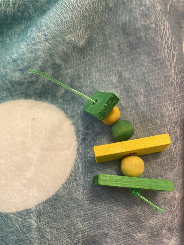 He bit the plastic part and the toy fell apart