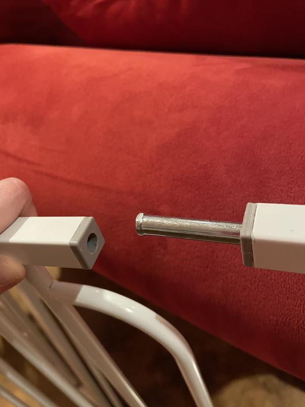 Rod does not fit in hole. All other rods fit in all other holes.