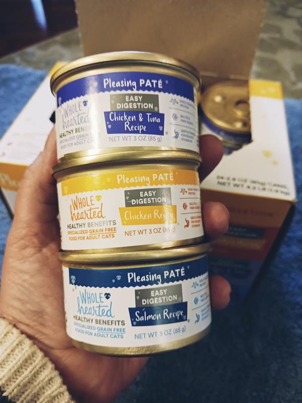 Three paté flavors (8 cans each)