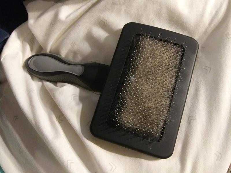 Good brush, gets well used. But hard to clean out efficiently!