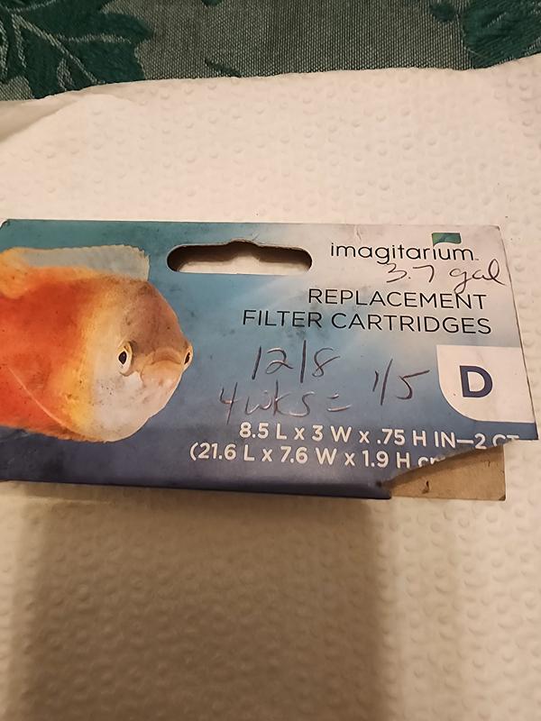 Filter cartridge carbon
