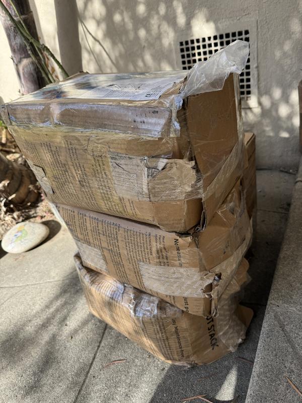 Your idea of proper packing! I didn't realize the FOURTH one, behind these three was even worse!