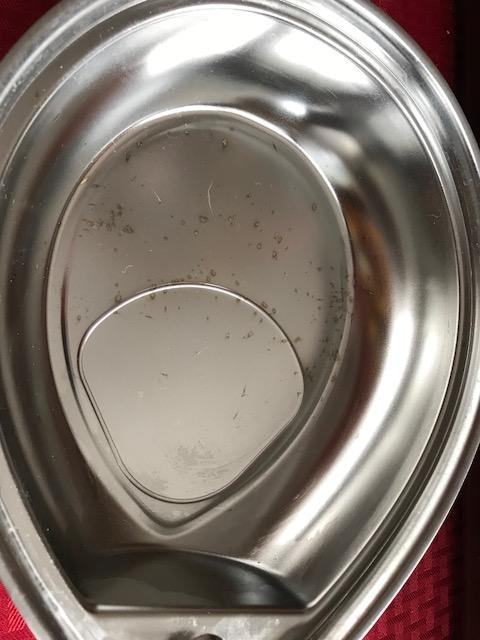 Etching in water pan