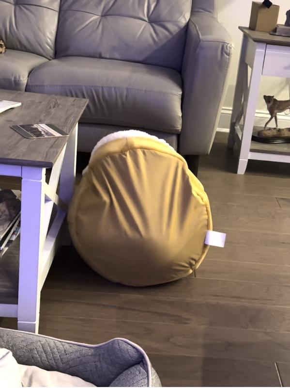 Pet flips over so easily when the dog is inside.