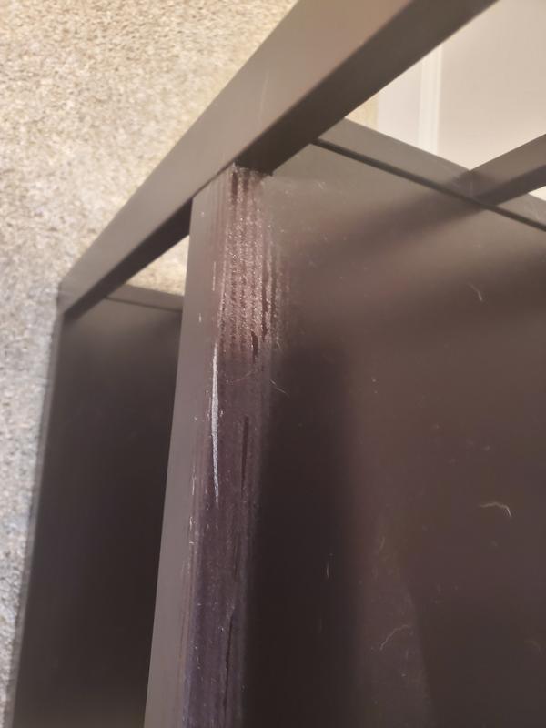 Edges are lifting and discolored