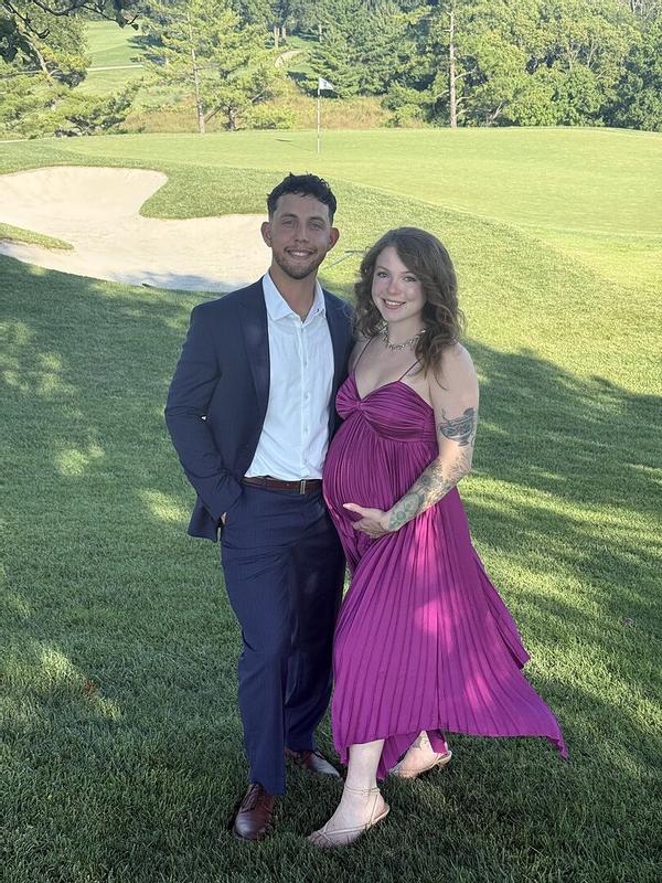 Customer photo for "Beautiful, Comfortable, and Bump Friendly!! ✨"