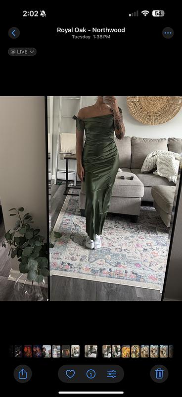 Selma One-Shoulder Satin Gown