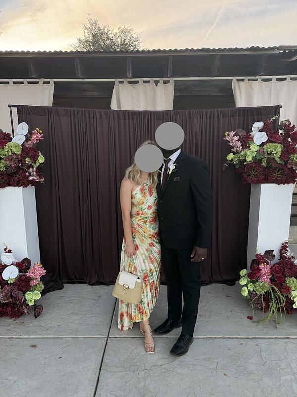 Customer photo for "Kleo One Shoulder Maxi Dress - Yellow Floral"