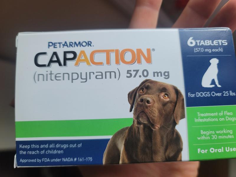 CapAction Fast Acting Flea Treatment for Large Dogs