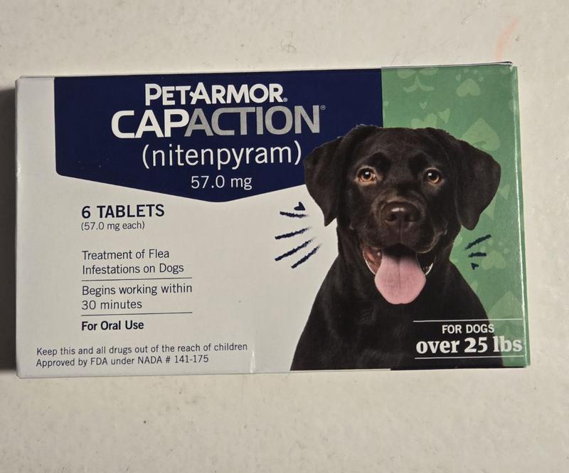PetArmor CapAction Flea Treatment Tablets for Dogs >25LB, 6CT