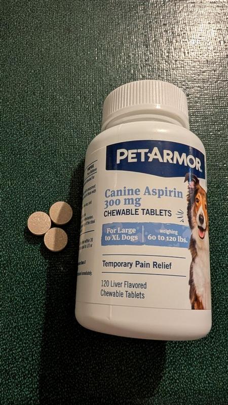Petarmor Giving Dogs Aspirin Pet Armor Dog Aspirin Large 300mg