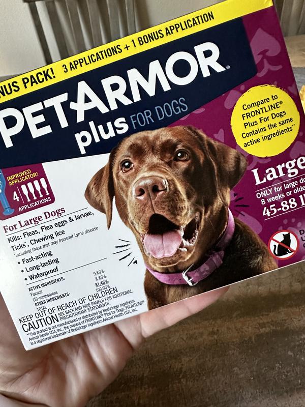 PetArmor Plus Flea Tick for Dogs, 5-22 lbs, pk Meijer