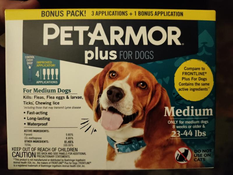 PetArmor Flea & Tick Topical Prevention for Dogs 45-88 lbs., 3 month ...