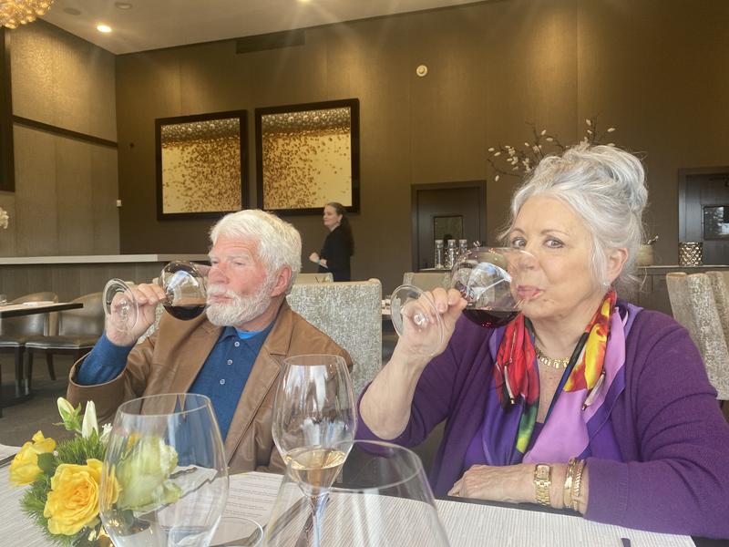 Enjoying the fruits of our labors!