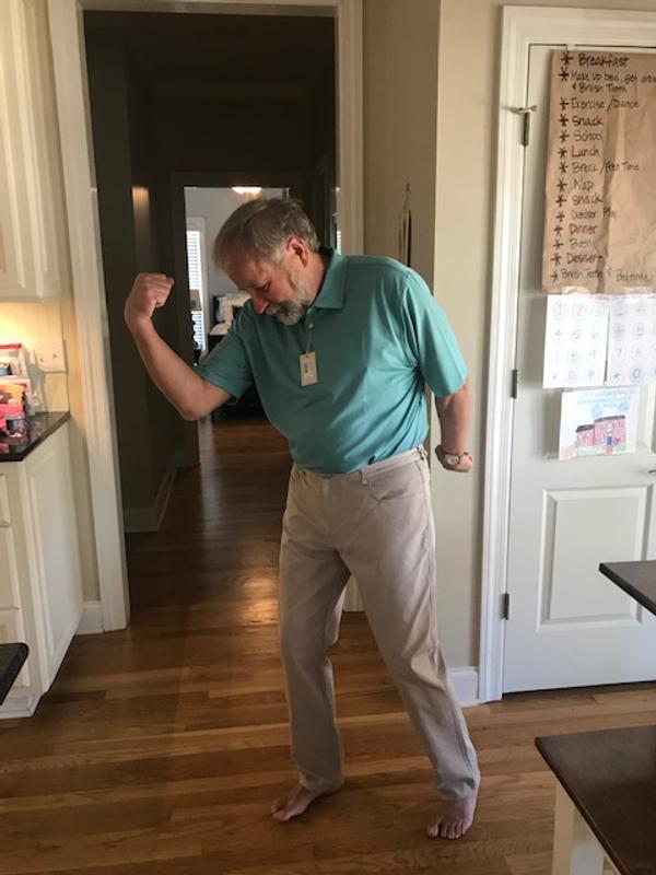 Sam's "cool" new pants!