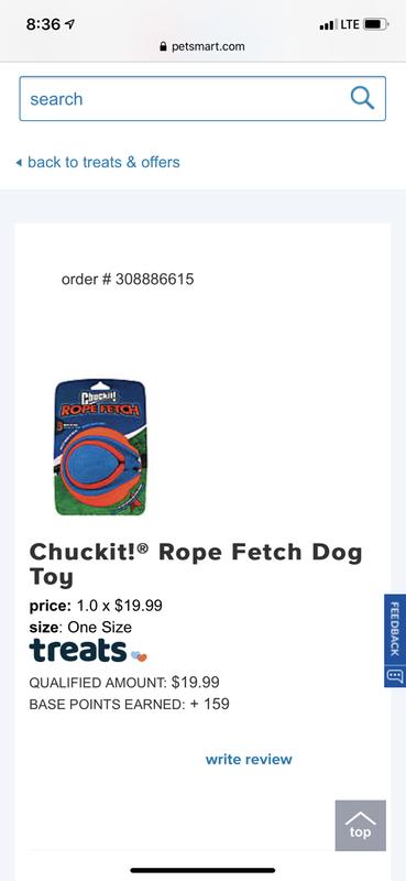 Petsmart chuckit sales