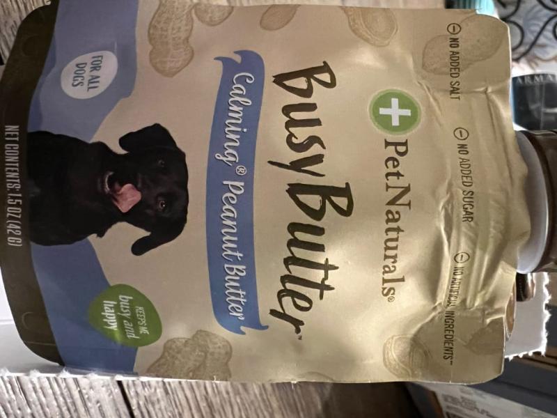 Pet Naturals BusyButter Calming Peanut Butter Squeezable Dog Treats, 1. ...