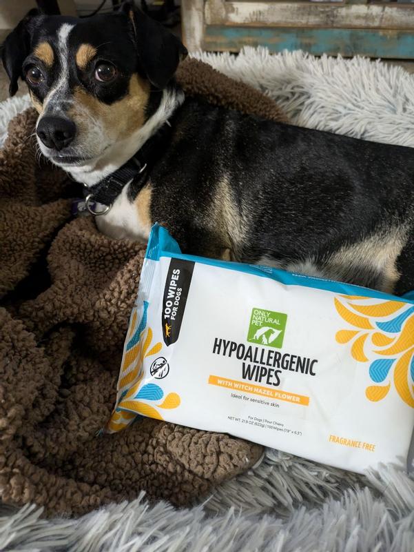 Only Natural Pet Hypoallergenic Sensitive Skin Wipes for Dogs Only Natural Pet