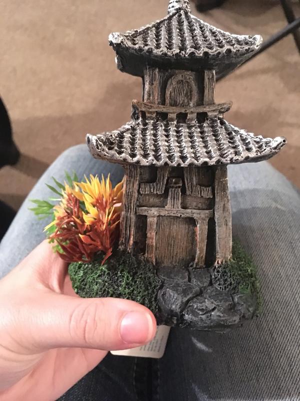 pagoda aquarium ornament