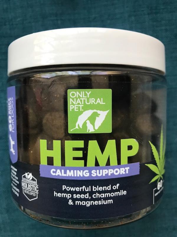 Hemp calming support 2025 only natural pet