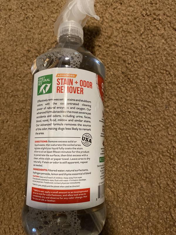 Only natural pet stain & store odor remover