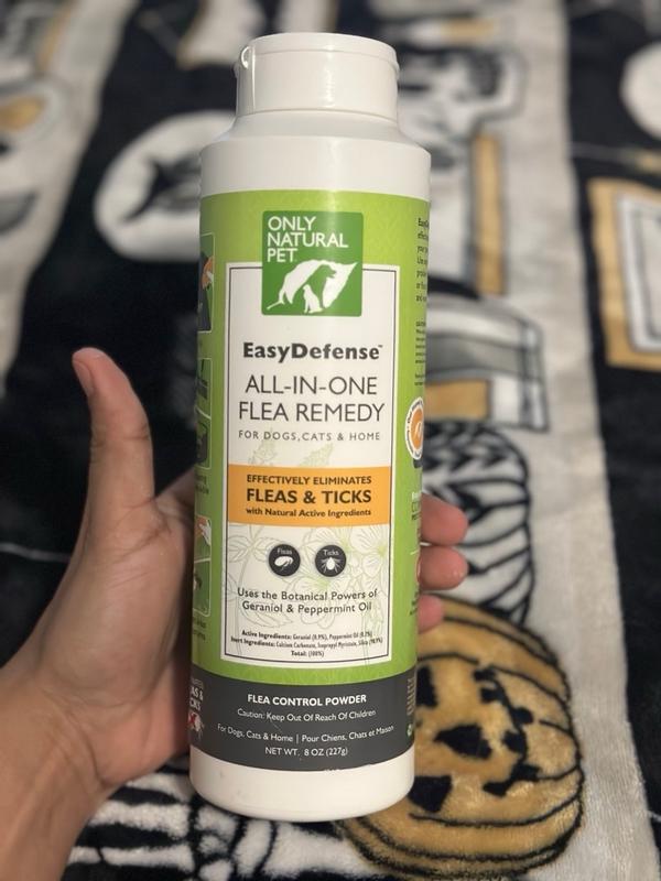 All in One Flea Remedy Powder for Dogs Cats Only Natural Pet